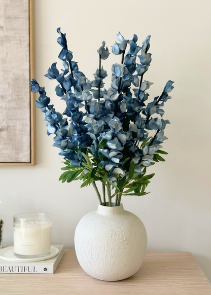 Artificial Dragon Flower Stem - Blue Ombre (One Stem)