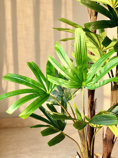 Artificial Dense Rhapis Palm  Plant - 5.5 Feet