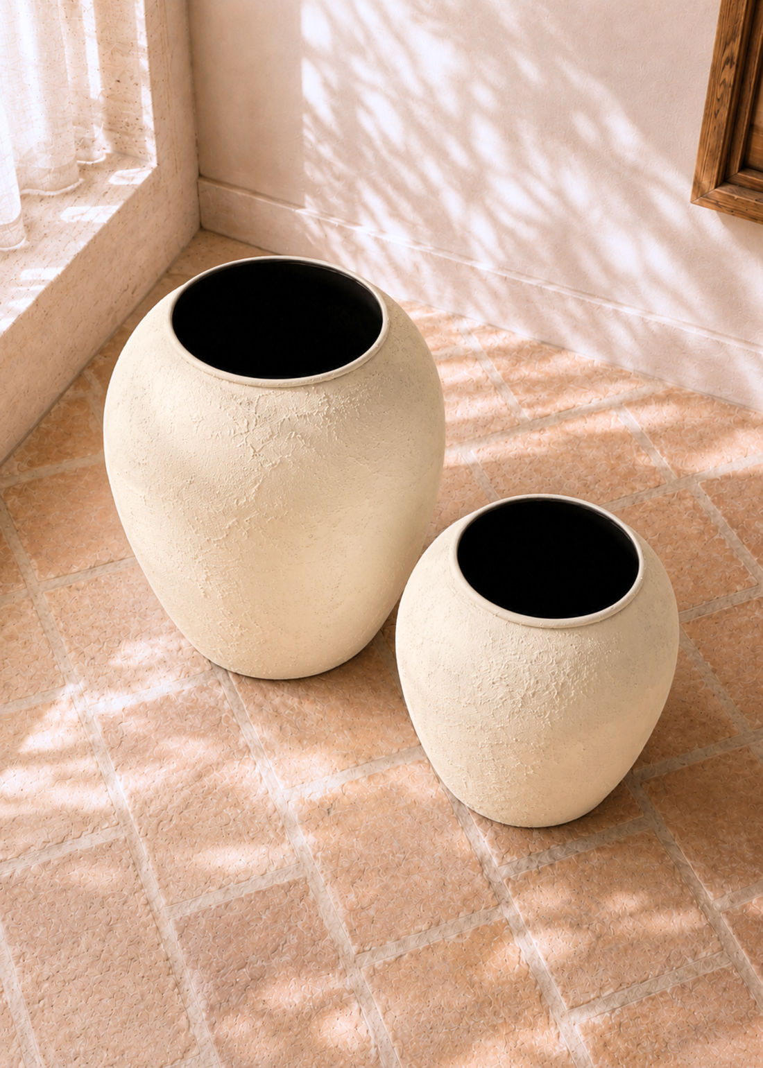 Mesa Planters - Rustic Ivory