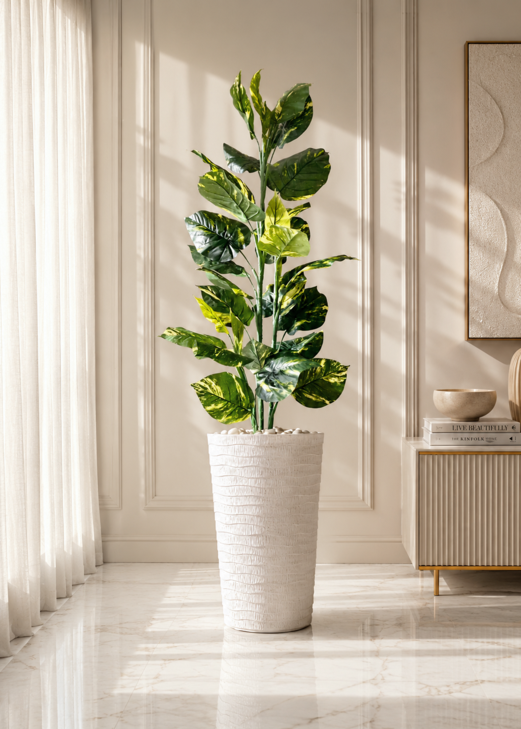 Edena Planters - White