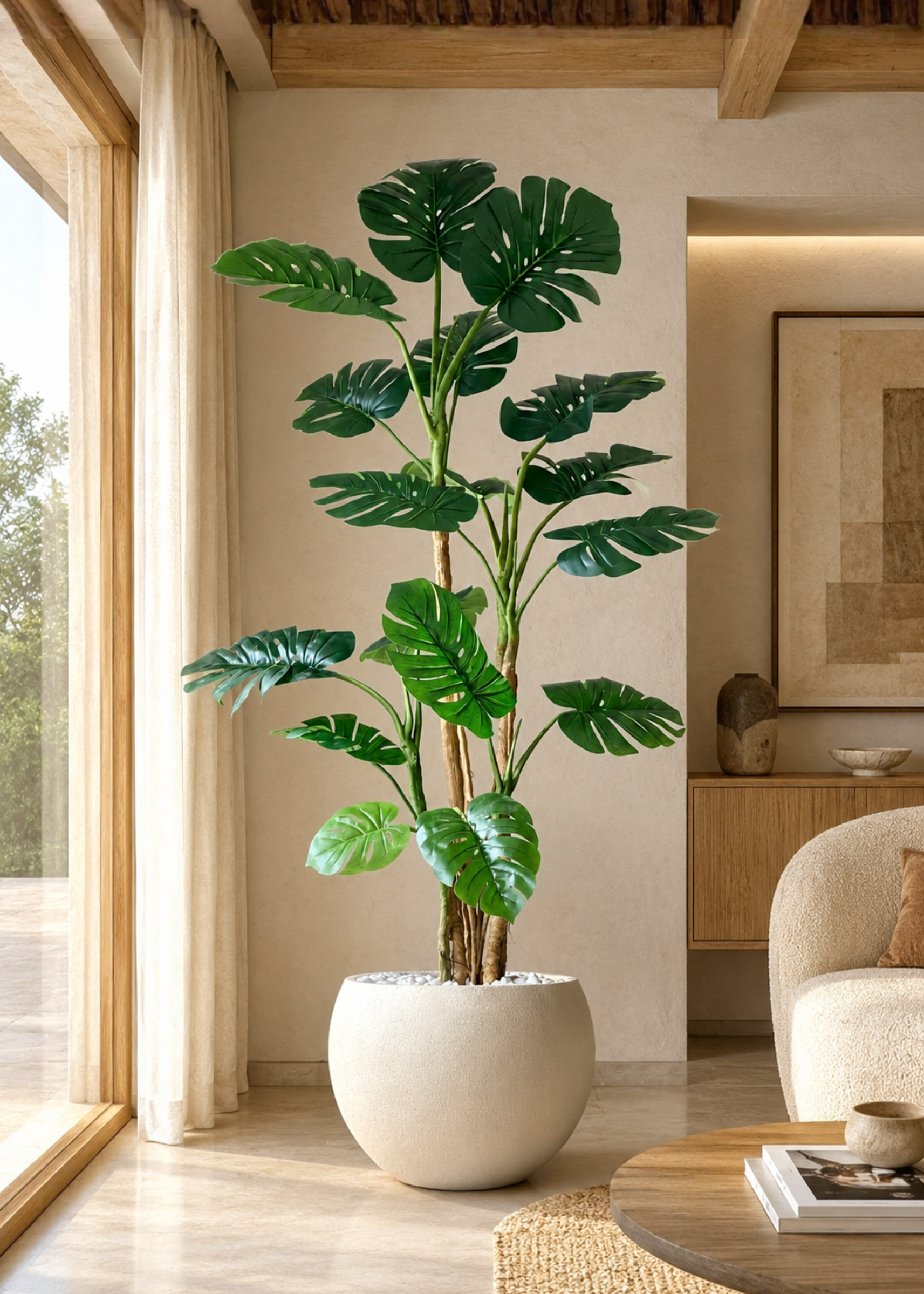 Artificial Forest Monstera Plant - 7.5 Feet