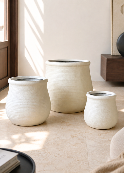 Garden Muse Planters - Ivory