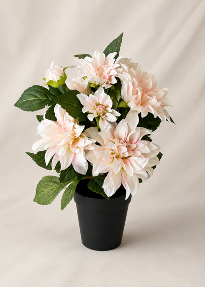 Artificial Dahlia Floral Plant - 1.3 Feet