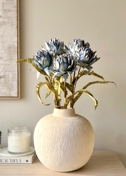 Artificial May Portea Flower Stem - Blue (One Stem)