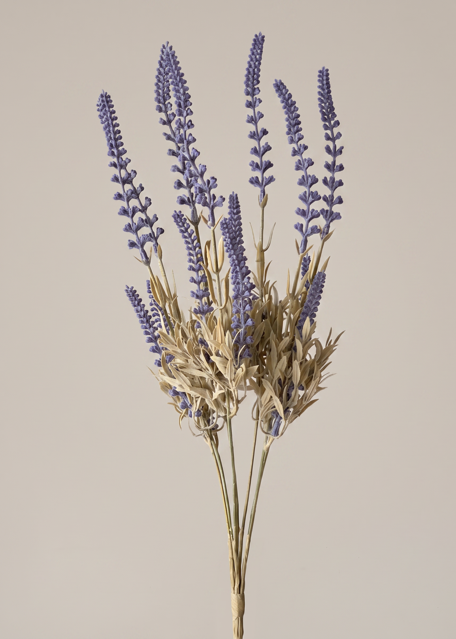 Artificial Country Lavender Bush  - Set of 3