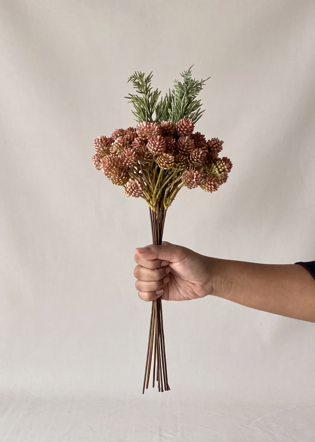 Artificial Berry Pick Sprays Bunch - Pink