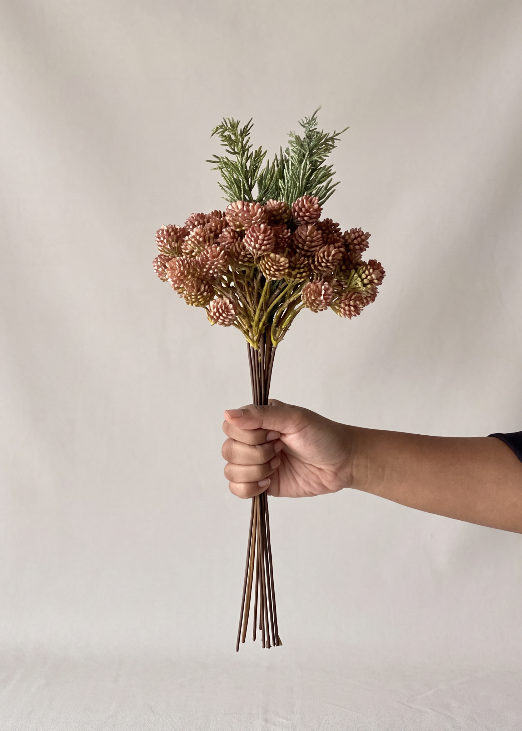 Artificial Berry Pick Sprays Bunch - Pink
