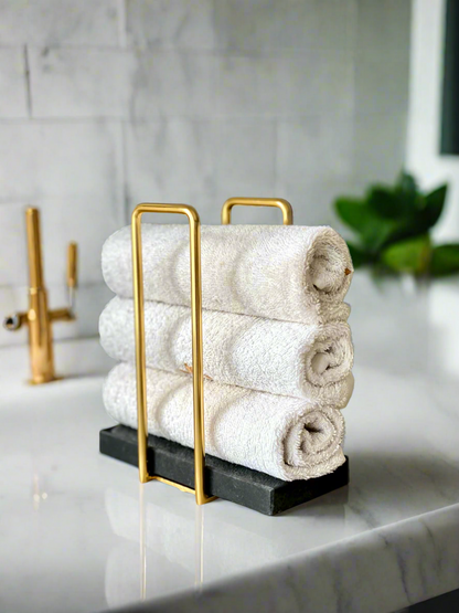 Imperial Napkin Holder - Black &amp; Gold