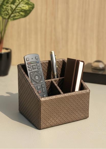 Braided Remote Holder Brown