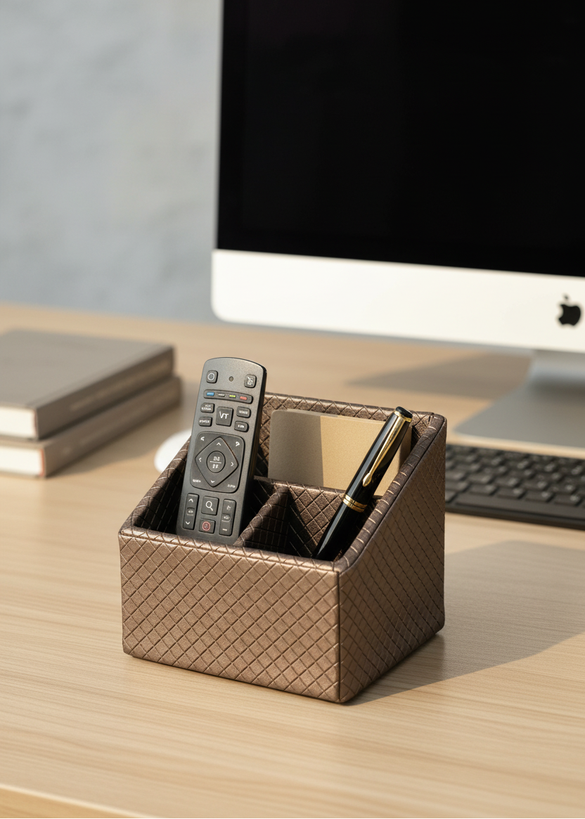 Braided Remote Holder Brown