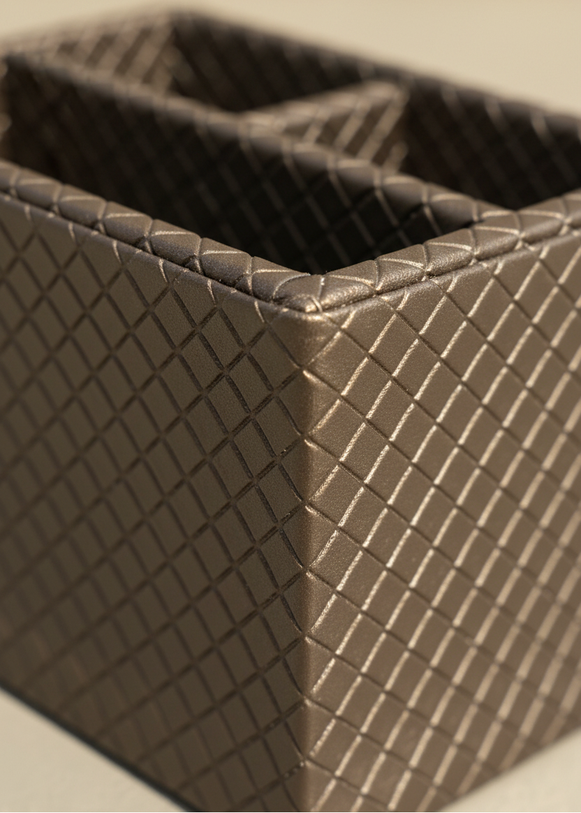 Braided Brown Cutlery Holder