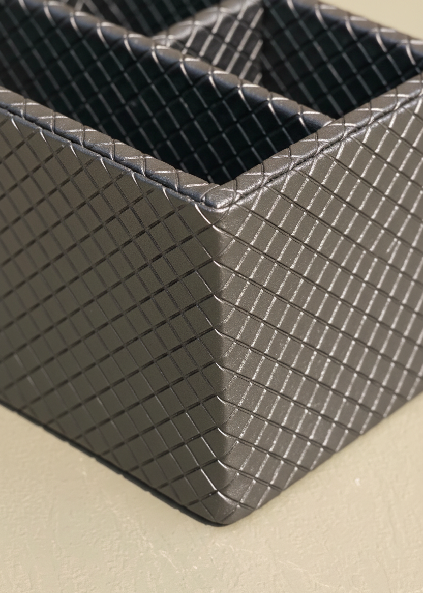 Braided Grey Cutlery Holder