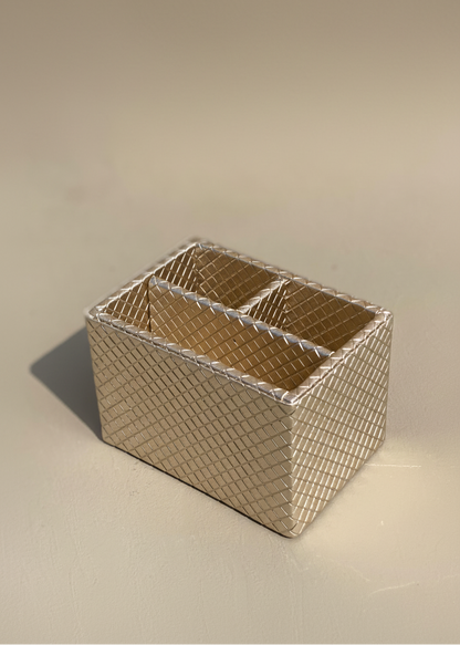 Braided Gold Cutlery Holder