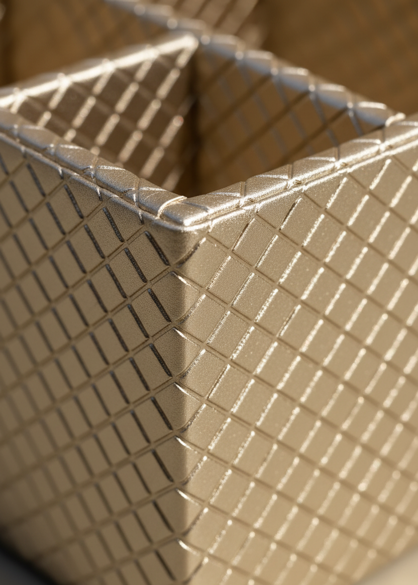 Braided Gold Cutlery Holder