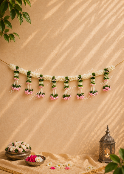 Festive Blush Mogra Toran