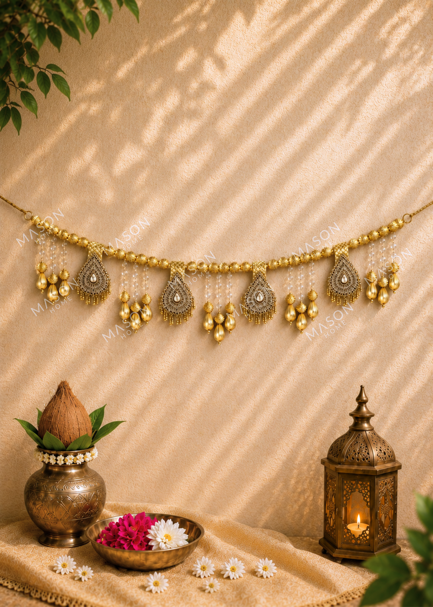 Festive Gold Kundan Toran