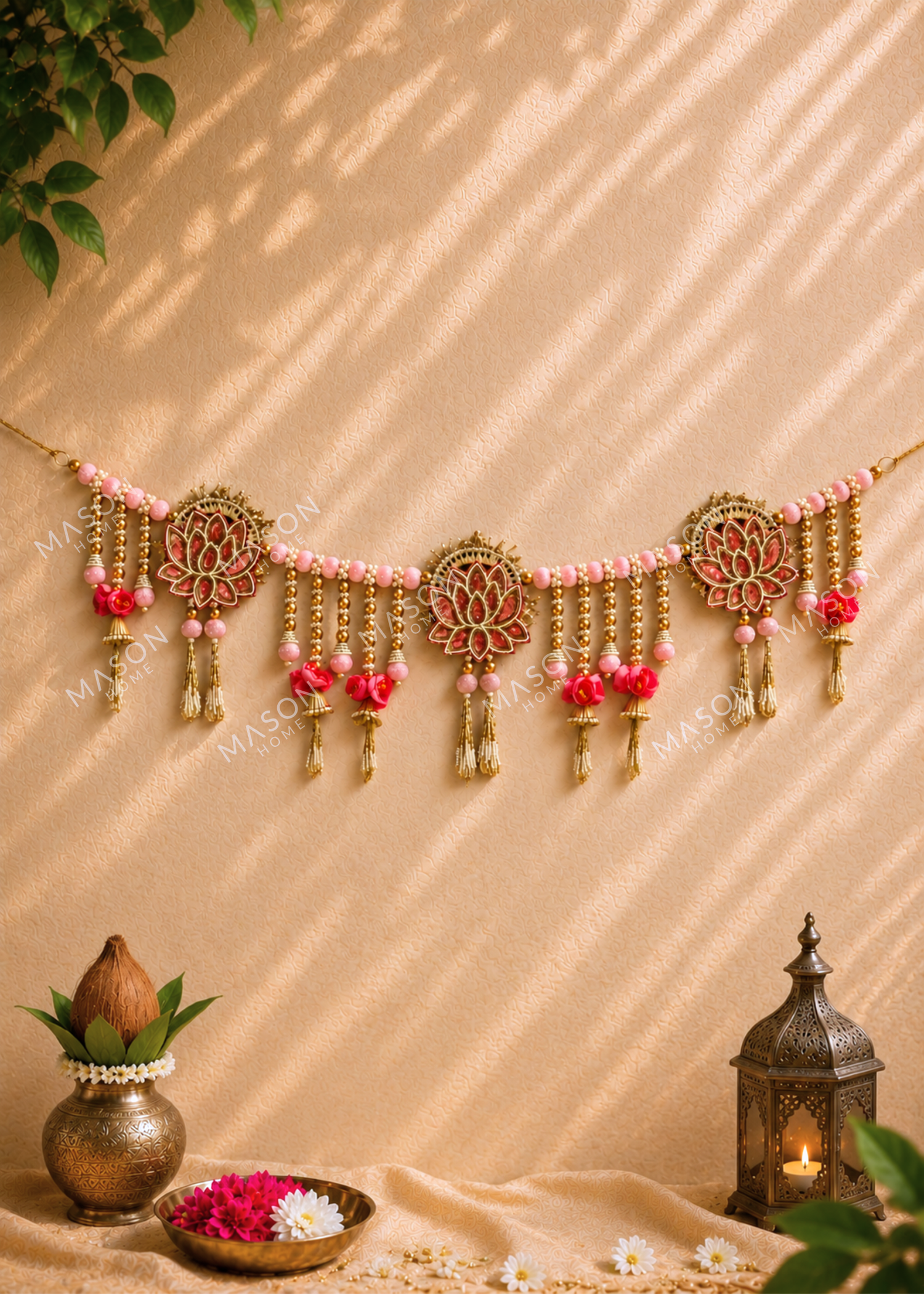 Festive Gulkari Pearl Toran