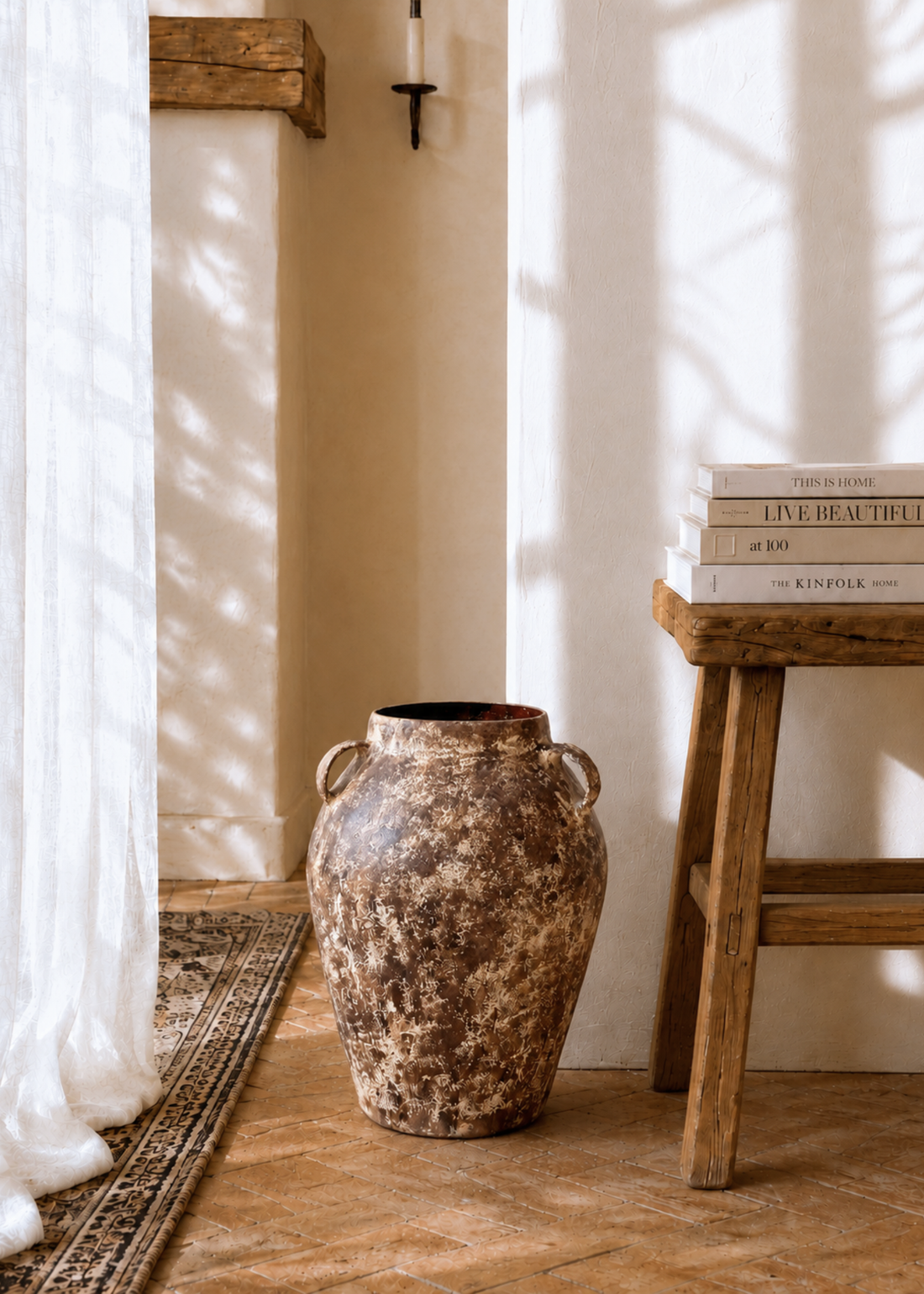 Fossil Lug Planters - Aged Brown
