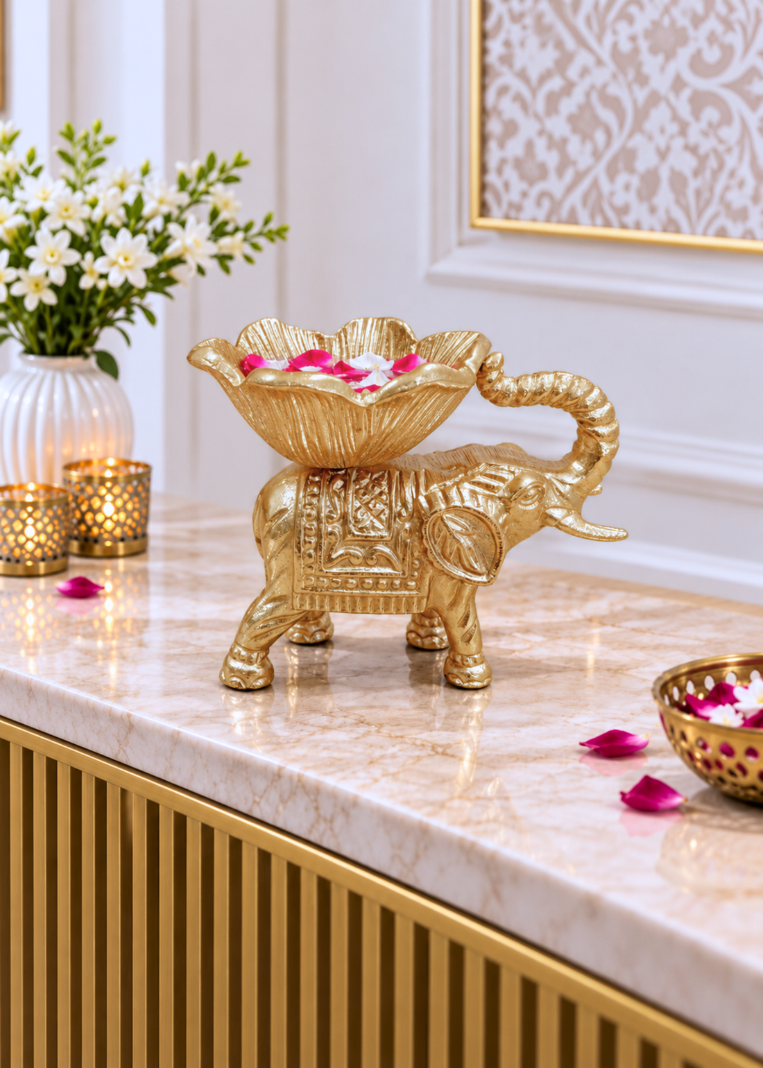 Elephant Royale Gold Bowl