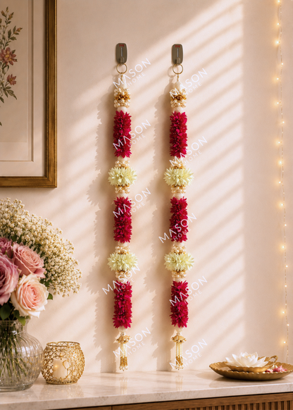 Gulmohar Floral Hanging Garland - Set of 2