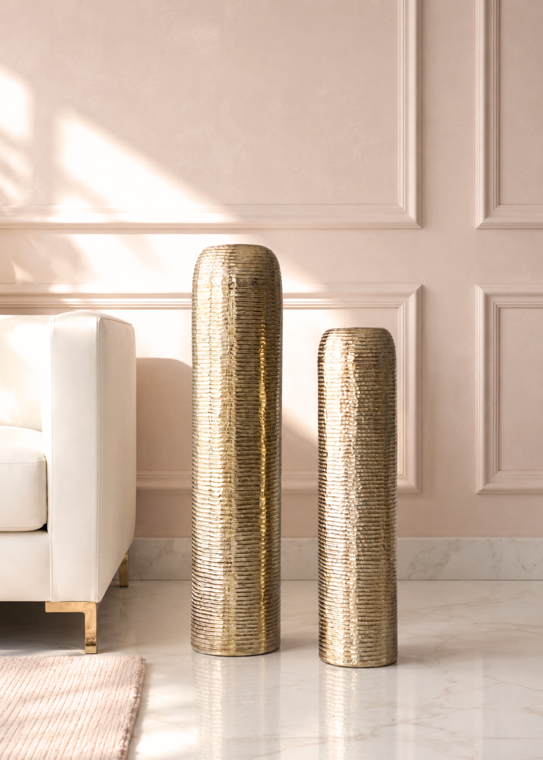 Halo Gold Ring Cylinder Planters