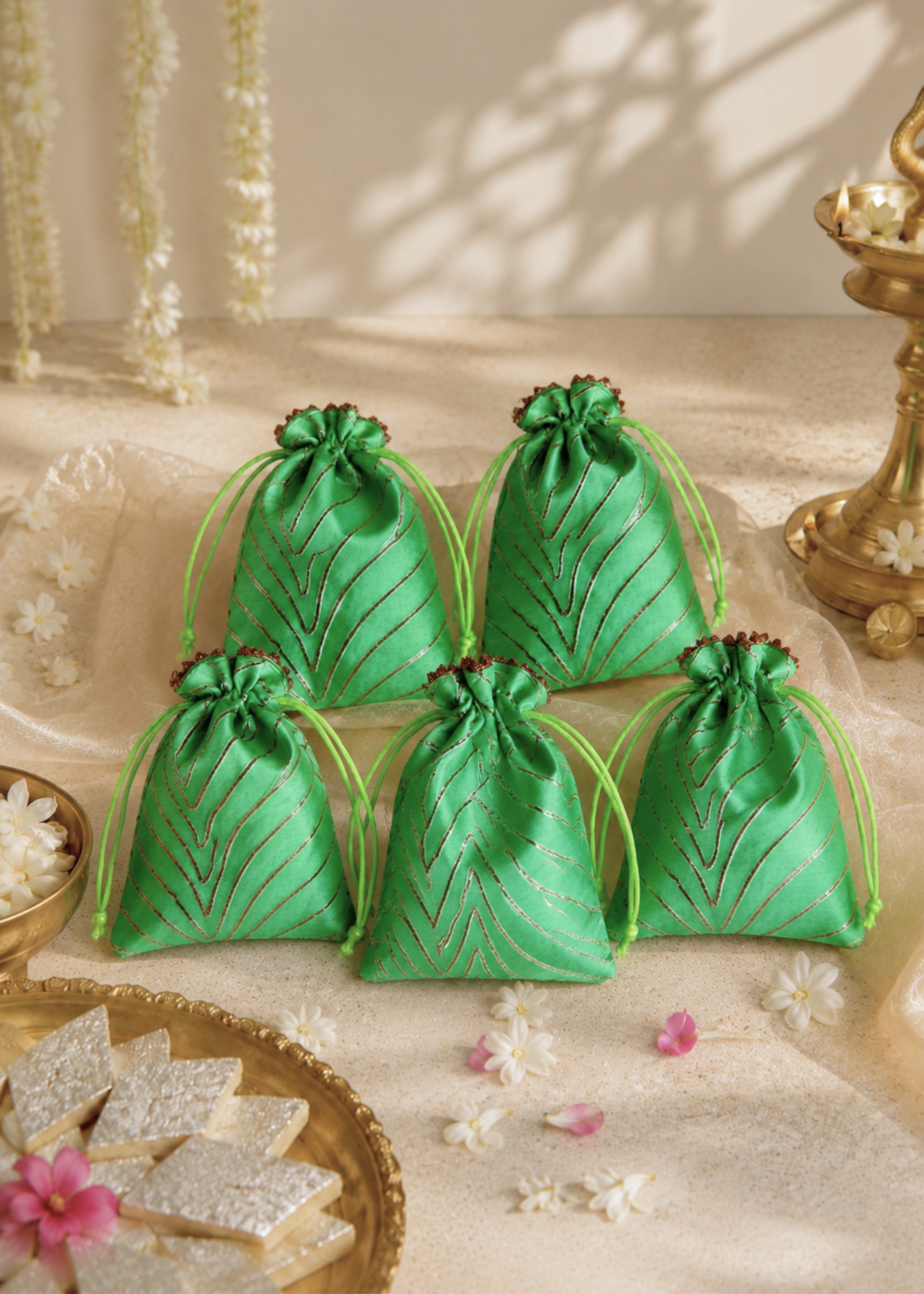 Noor Batwa Green - Set of 5
