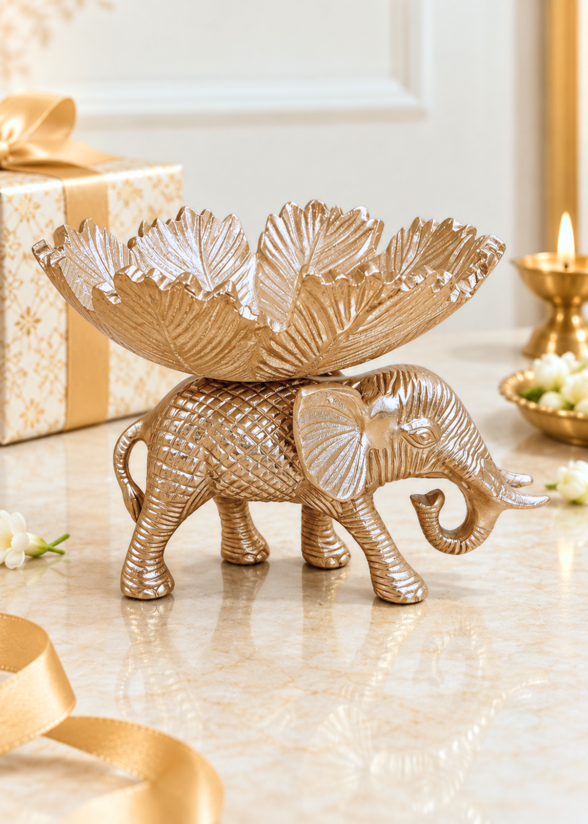 Heritage Elephant Gold Urli