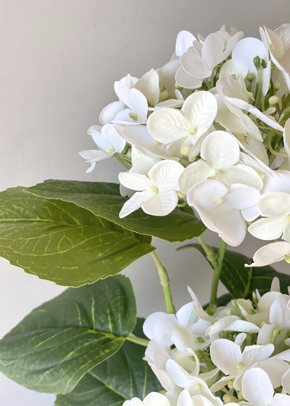 Artificial Botanic Hydrangea Plant - White