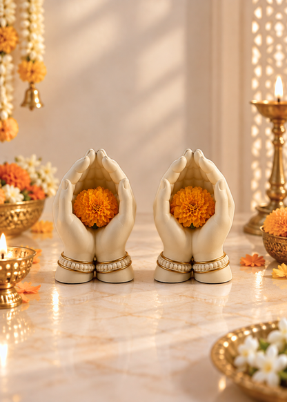 Divine Hands LED Tealight Stand