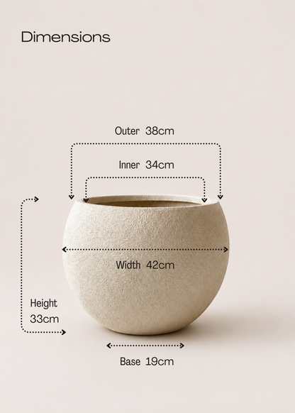 Lithos Planters - Beige
