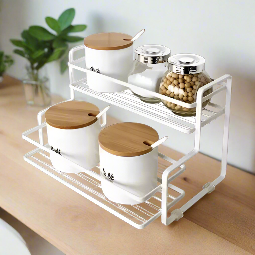 2 Tier Organiser - White