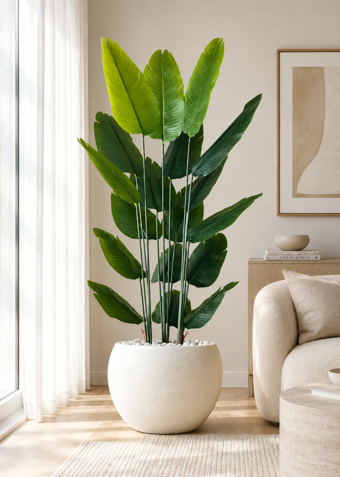 Artificial Lush Travellers Palm - 6 Feet