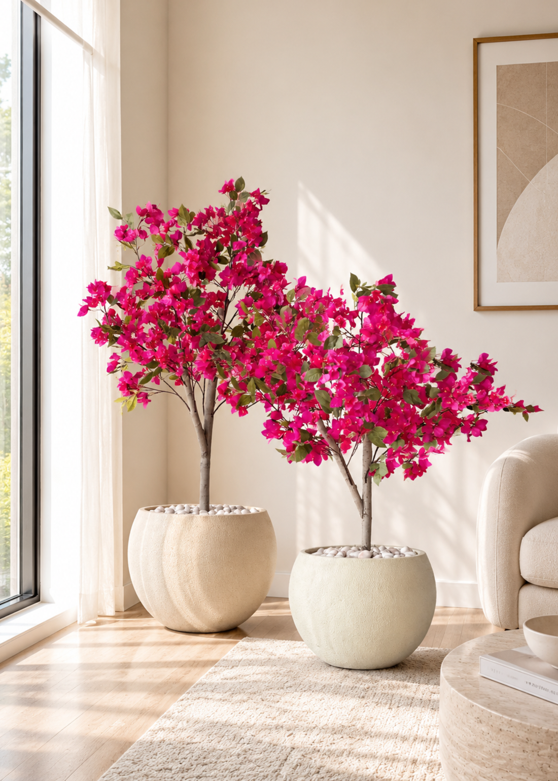 Artificial Pink Bougainvillea Plant - 5 Feet