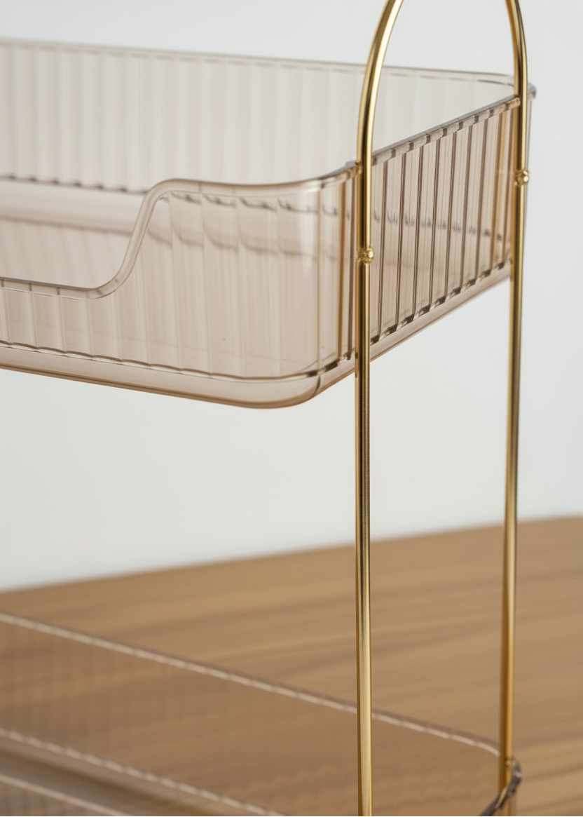 Two Tier Cosmetics Organiser - Amber