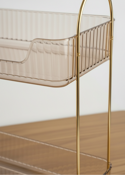 Two Tier Cosmetics Organiser - Amber