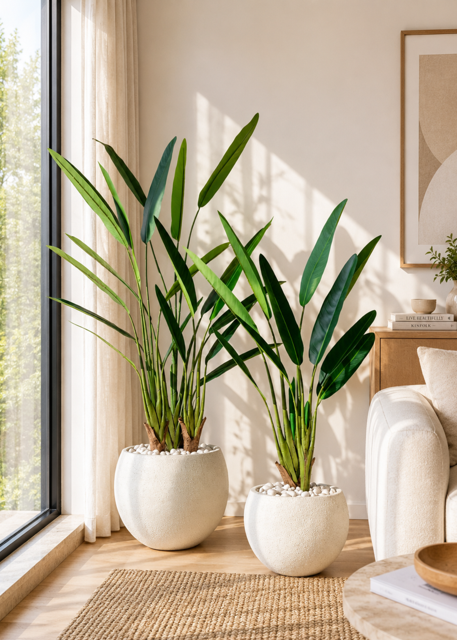 Artificial Slim Travellers Palm Plant - 5 Feet