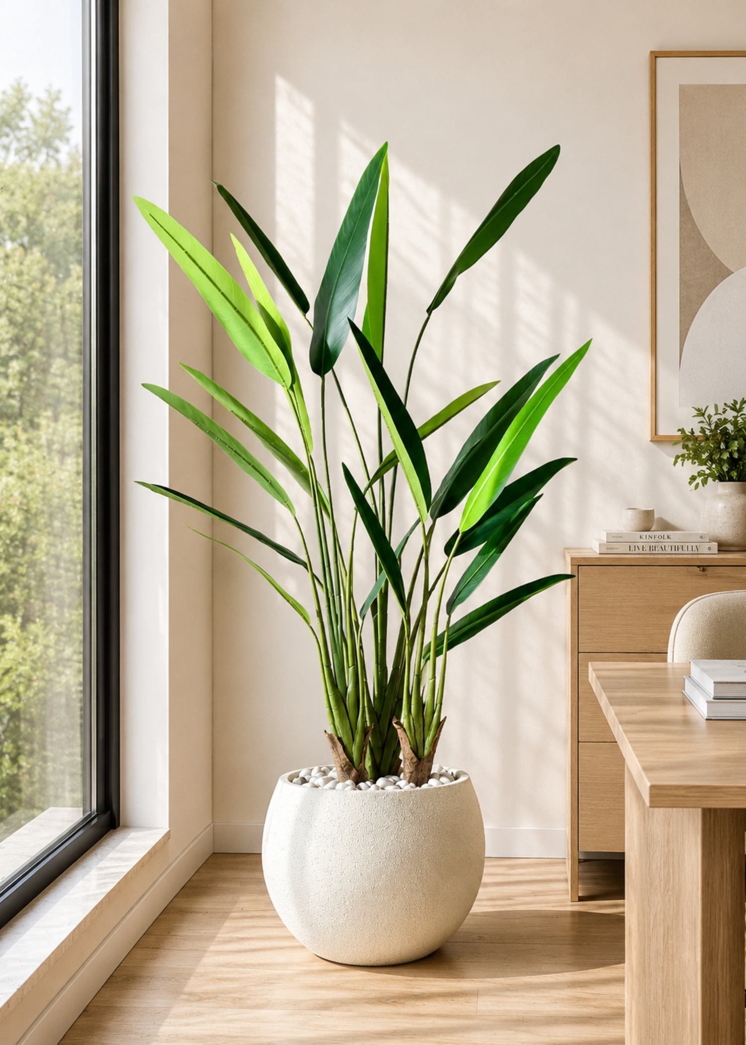 Artificial Slim Travellers Palm Plant - 5 Feet