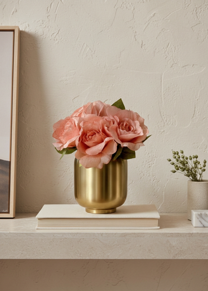 Artificial Peony Flower - Pink (Set of 2)