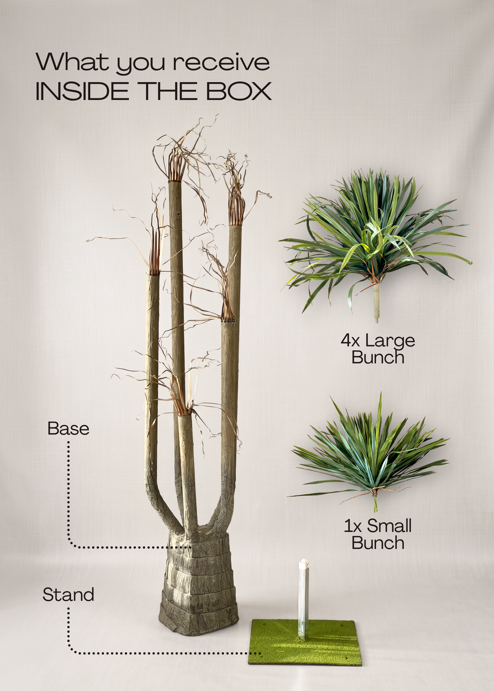 Artificial Dragon Quintara Plant - 7 Feet