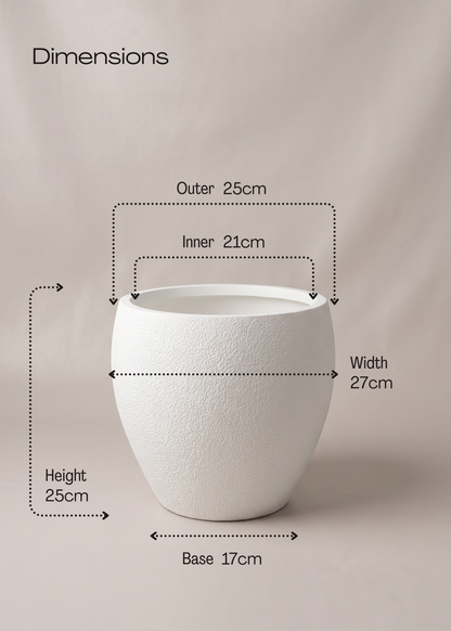 Valence Planters - Chalk White