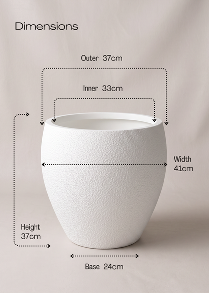 Valence Planters - Chalk White