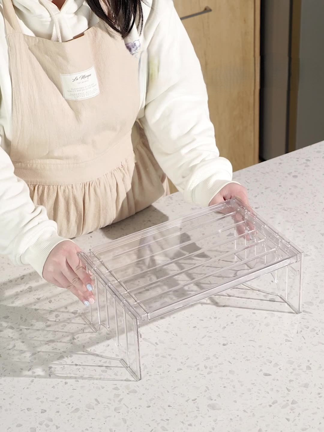 Expandable Clear Rise Shelf