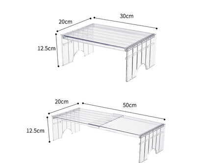 Expandable Clear Rise Shelf