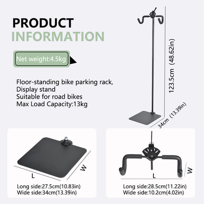 Floor-Standing Bike Display Rack