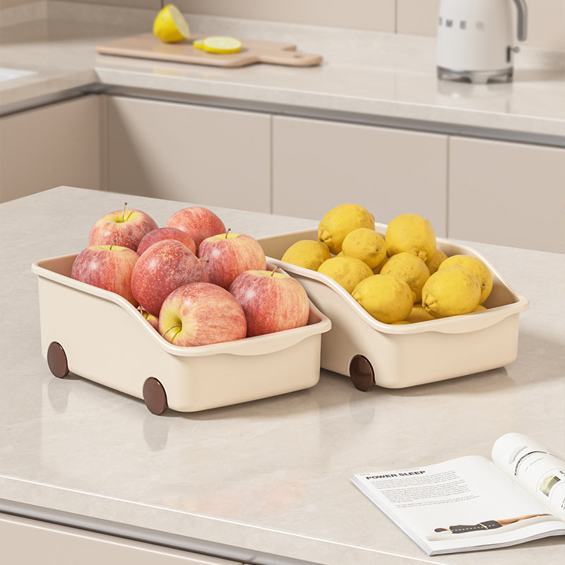 Multi-purpose basket with wheels short type (Set of 2)