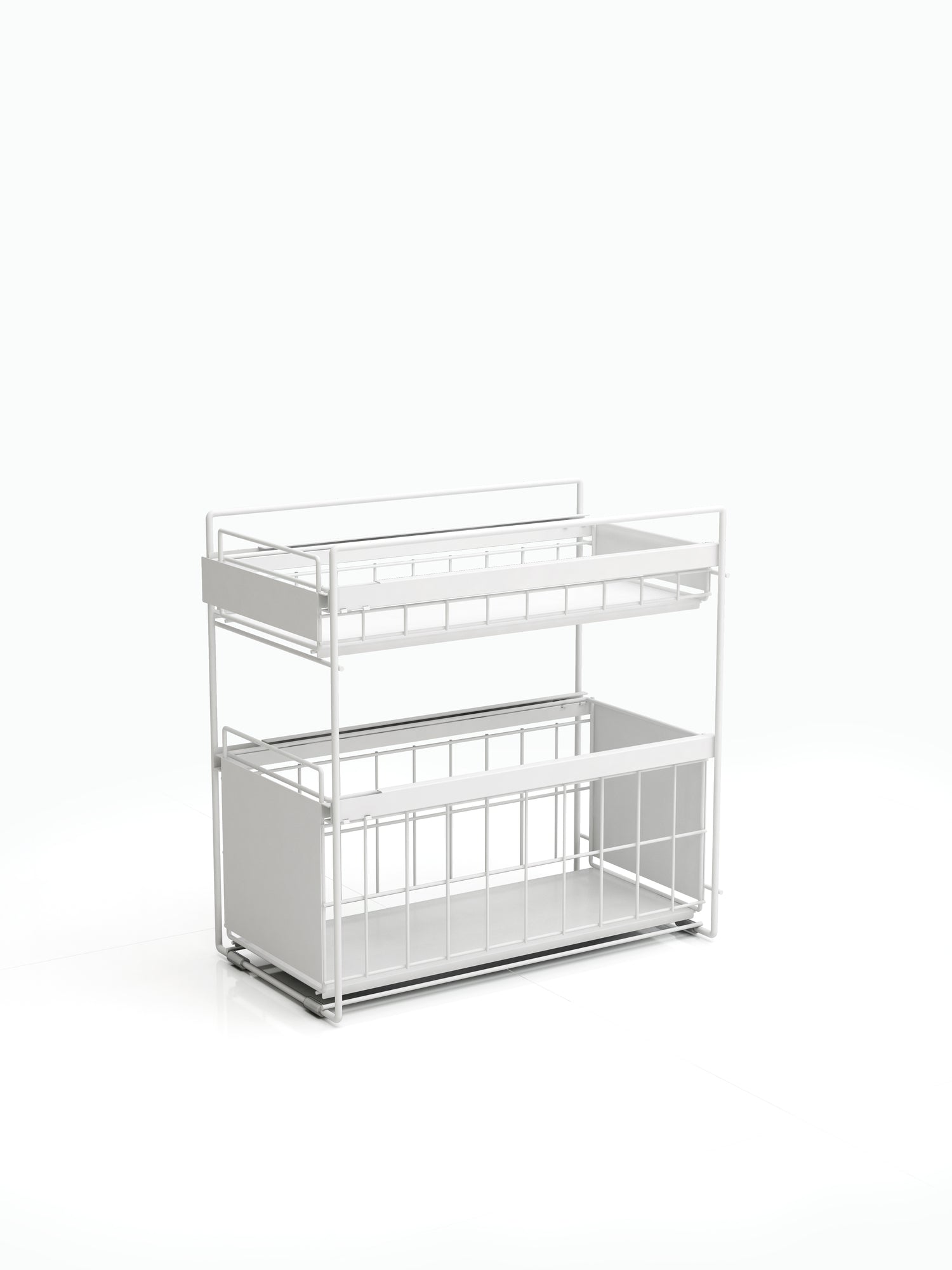 Pull Out storage Drawer - White