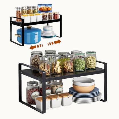 Expandable Countertop Riser Table - Black