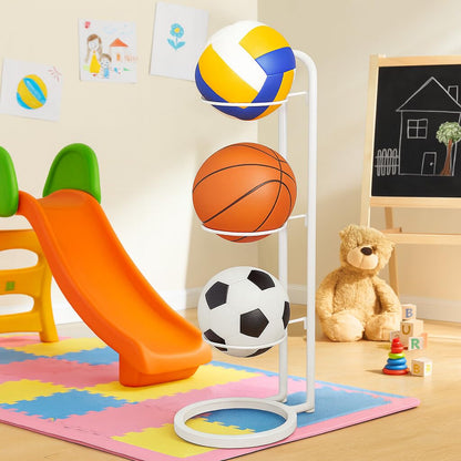 Sports Ball Stand - White