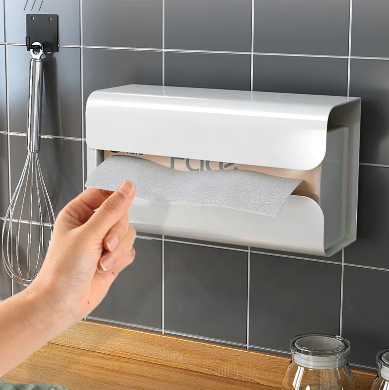 Tissue Box Dispenser - White