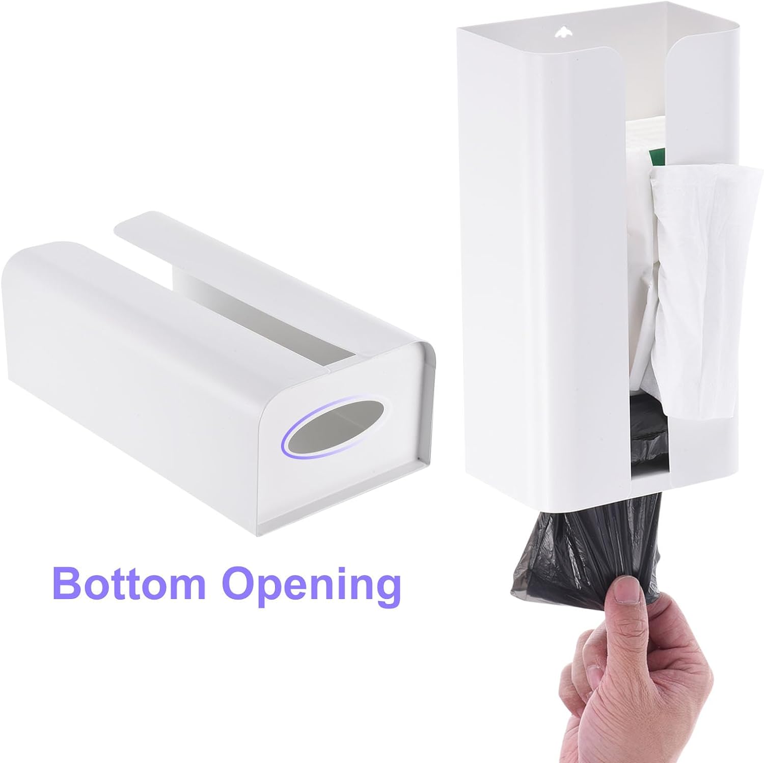 Tissue Box Dispenser - White